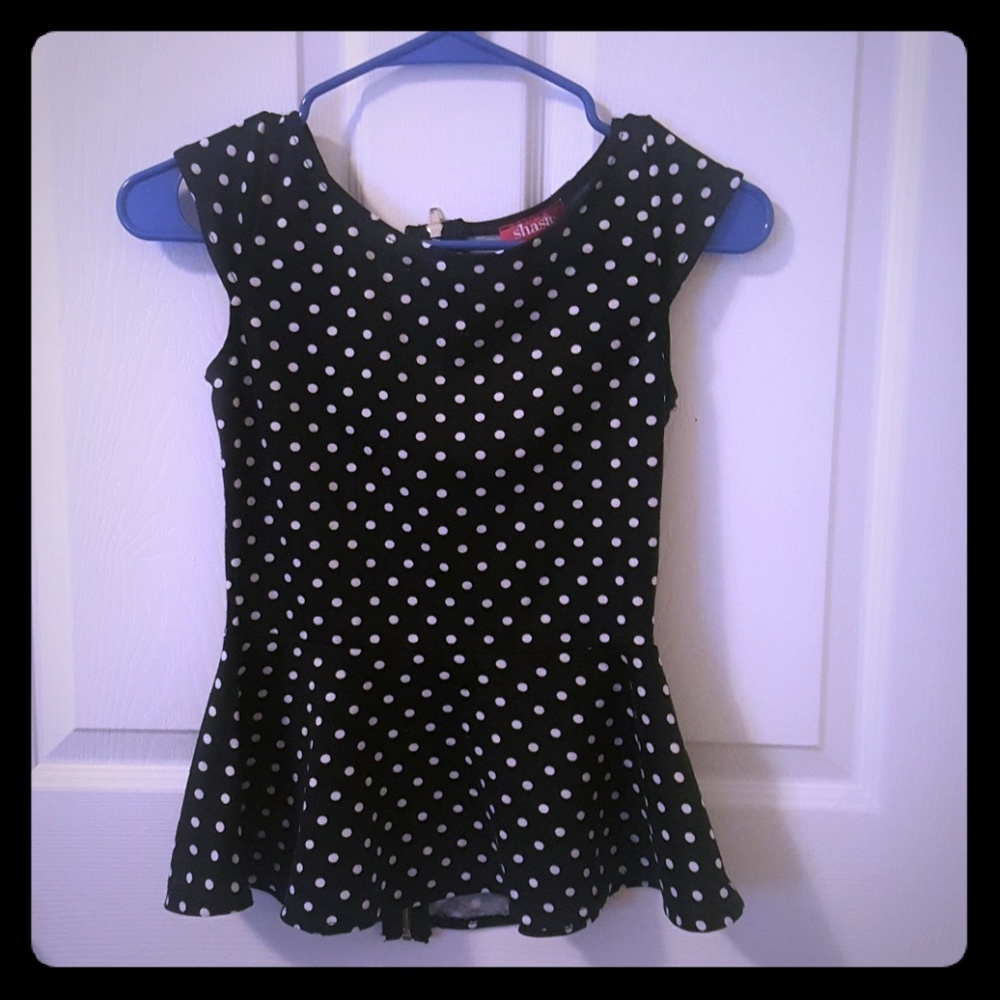 Women's polka dot blouse